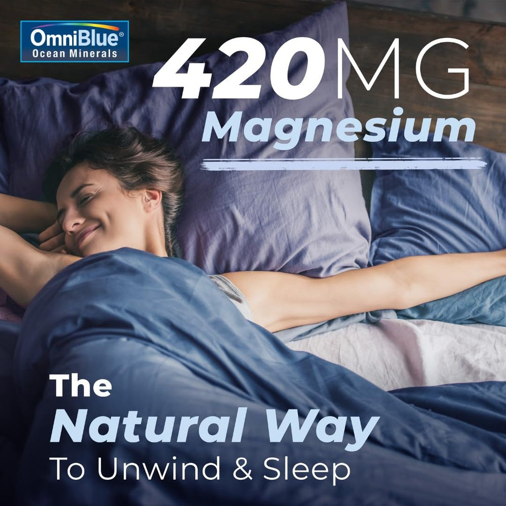 OmniBlue drops stirred into juice to support a morning hydration ritual.
