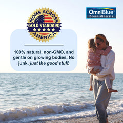 Label shows remote ocean source and mineral purity for clean mineral intake.