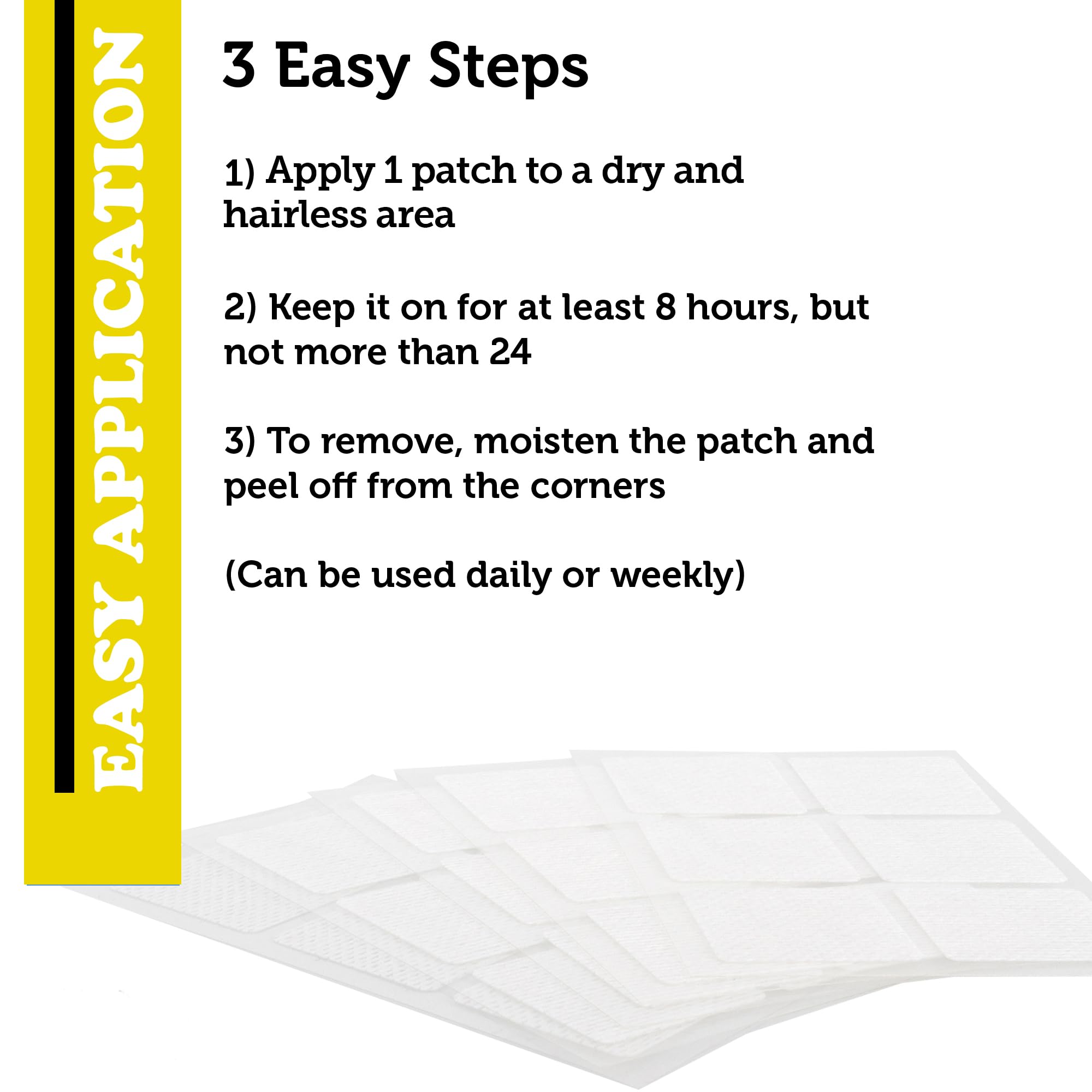OmniCo patches water-resistant adhesive close-up.