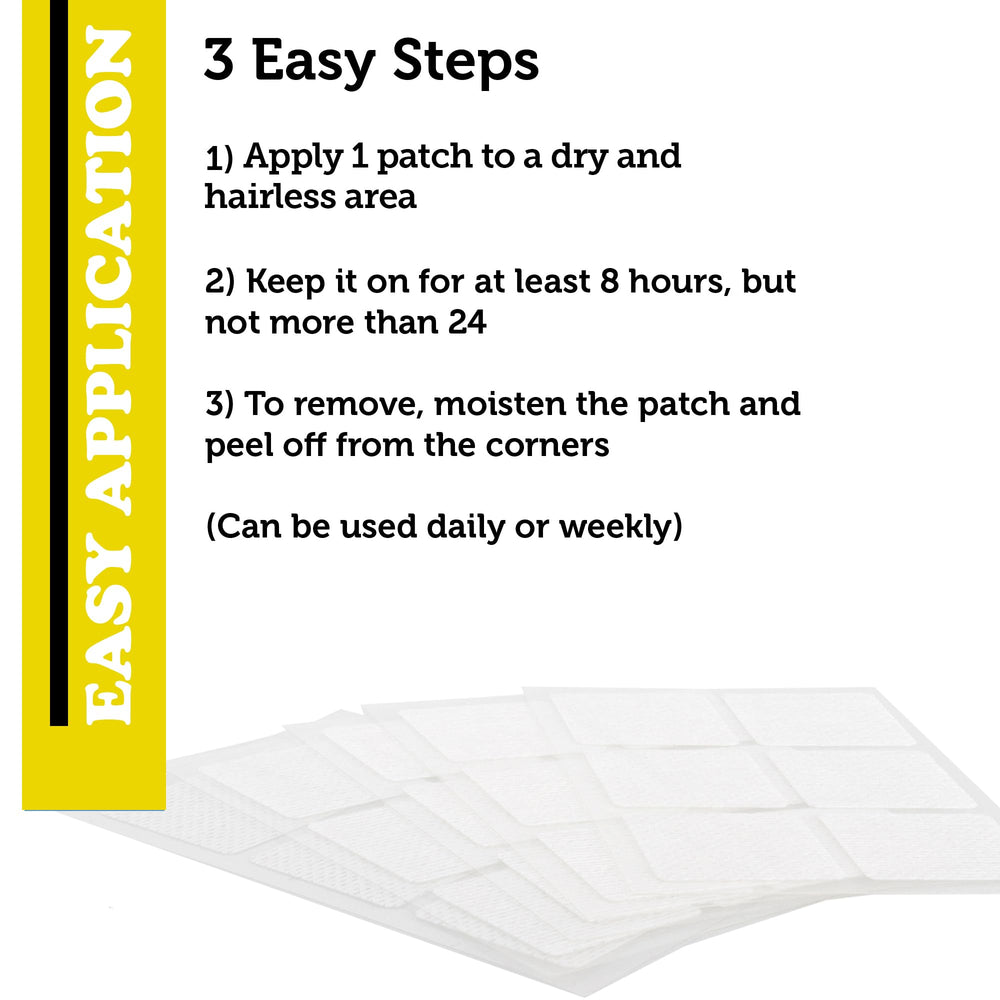 OmniCo patches water-resistant adhesive close-up.