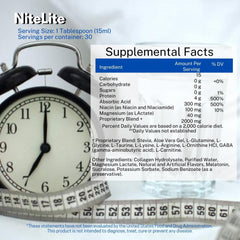 Omnitrition OmniTrim Nite Lite measuring spoon shows precise nightly dosage.