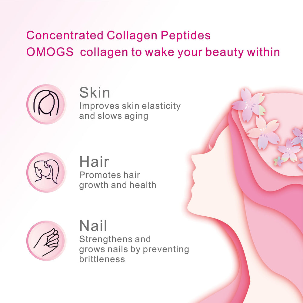 OMOGS Collagen Powder dissolving in liquid for easy, smooth mixing