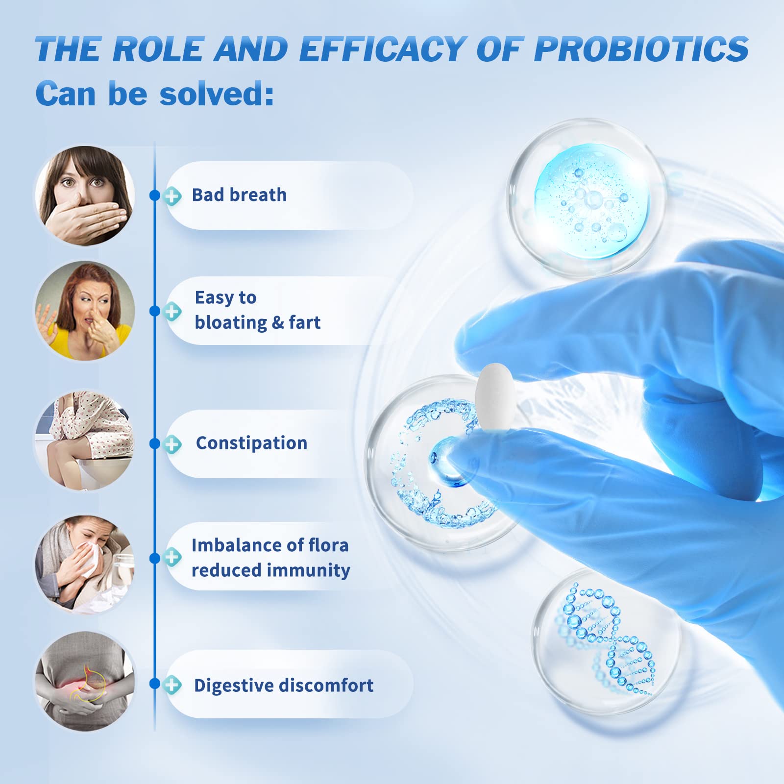 GMP-certified seal on OMOGS Probiotics packaging indicating quality assurance