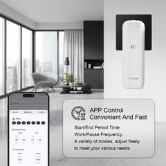 omxsair app control Bluetooth setup on diffuser for easy scheduling and intensity control