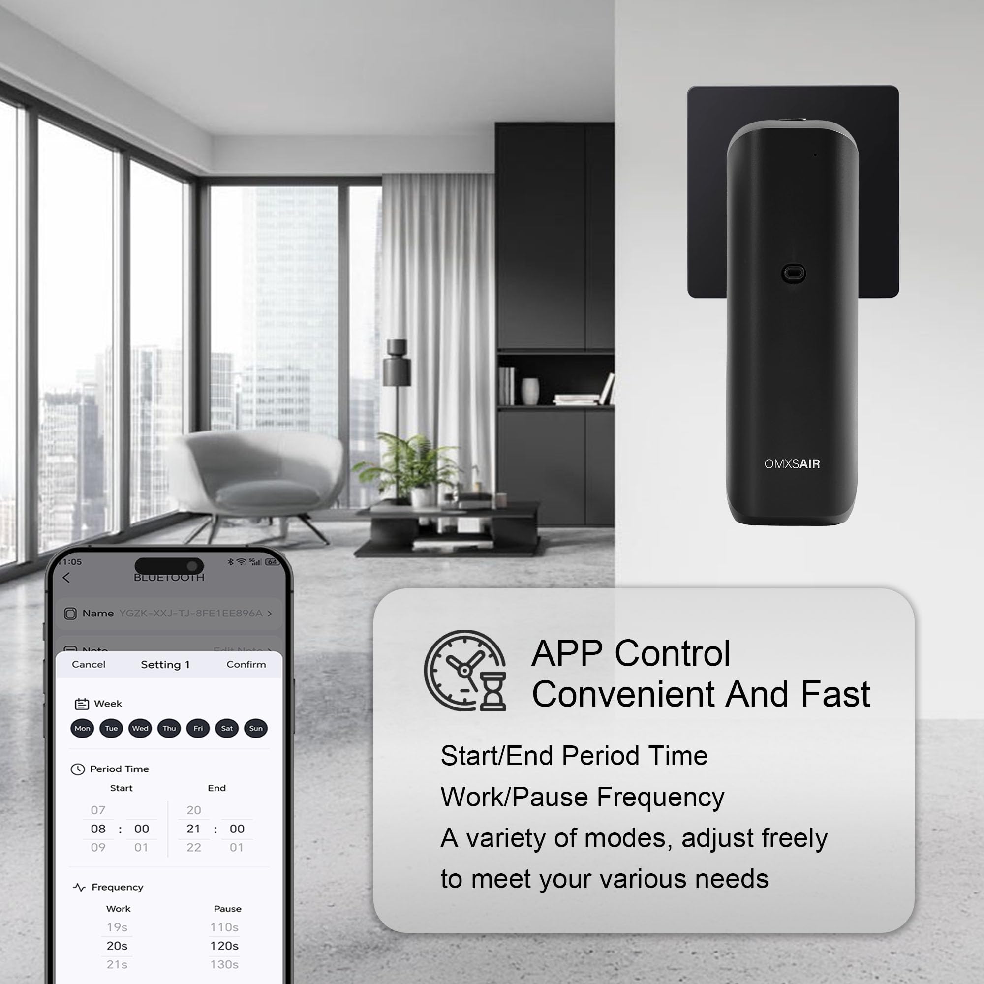 Omxsair leak-proof 100ml bottle shown for clean, mess-free operation