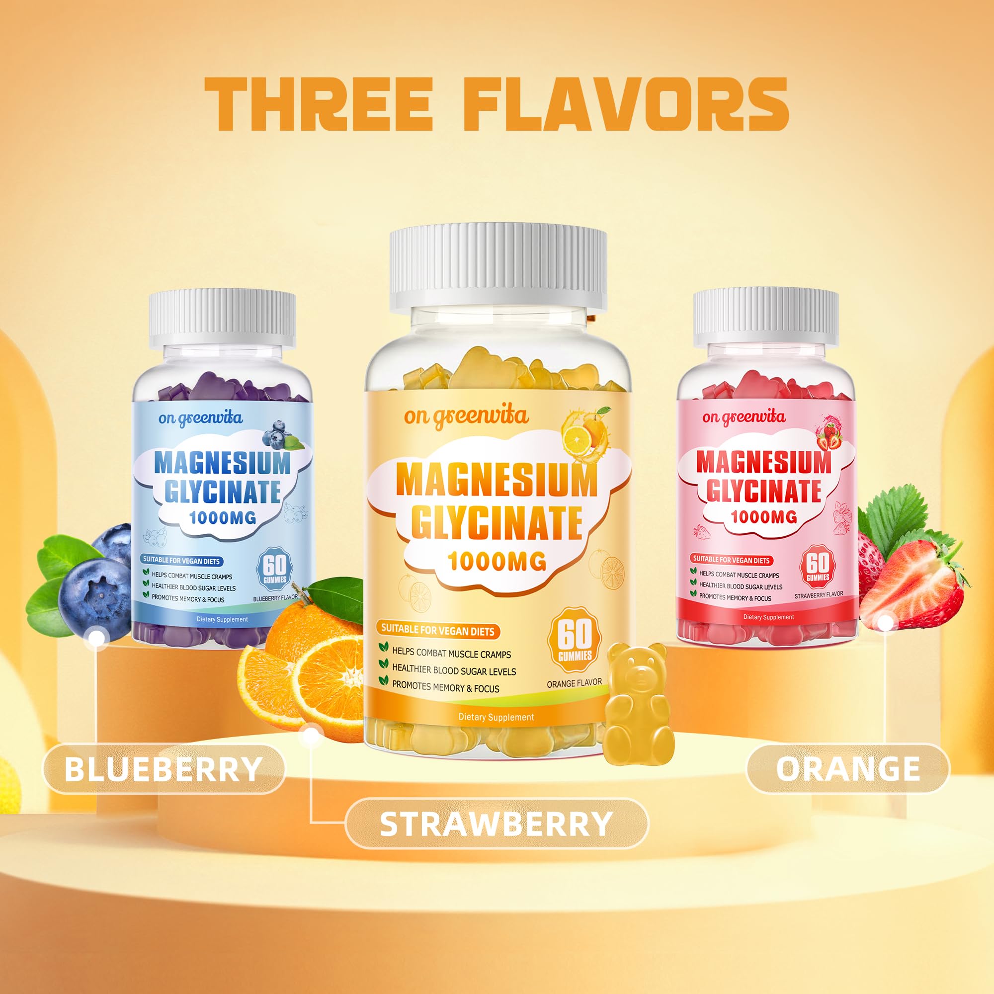 On Greenvita Magnesium Glycinate Gummies daily use scene for morning or night.
