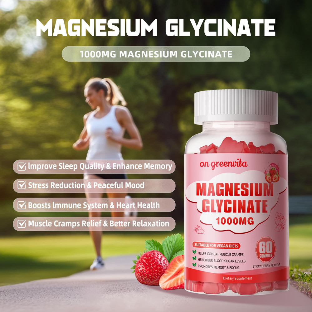 on greenvita magnesium glycinate gummies strawberry gluten-free gelatin-free icon