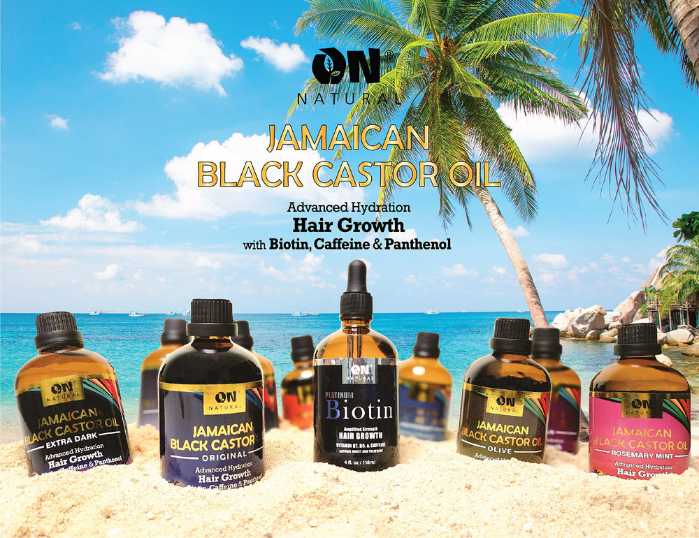 On Natural hair application scene suggests scalp nourishment and potential shine.
