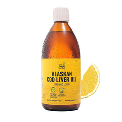 On Target Living cod liver oil lemon bottle, natural flavor and daily use.