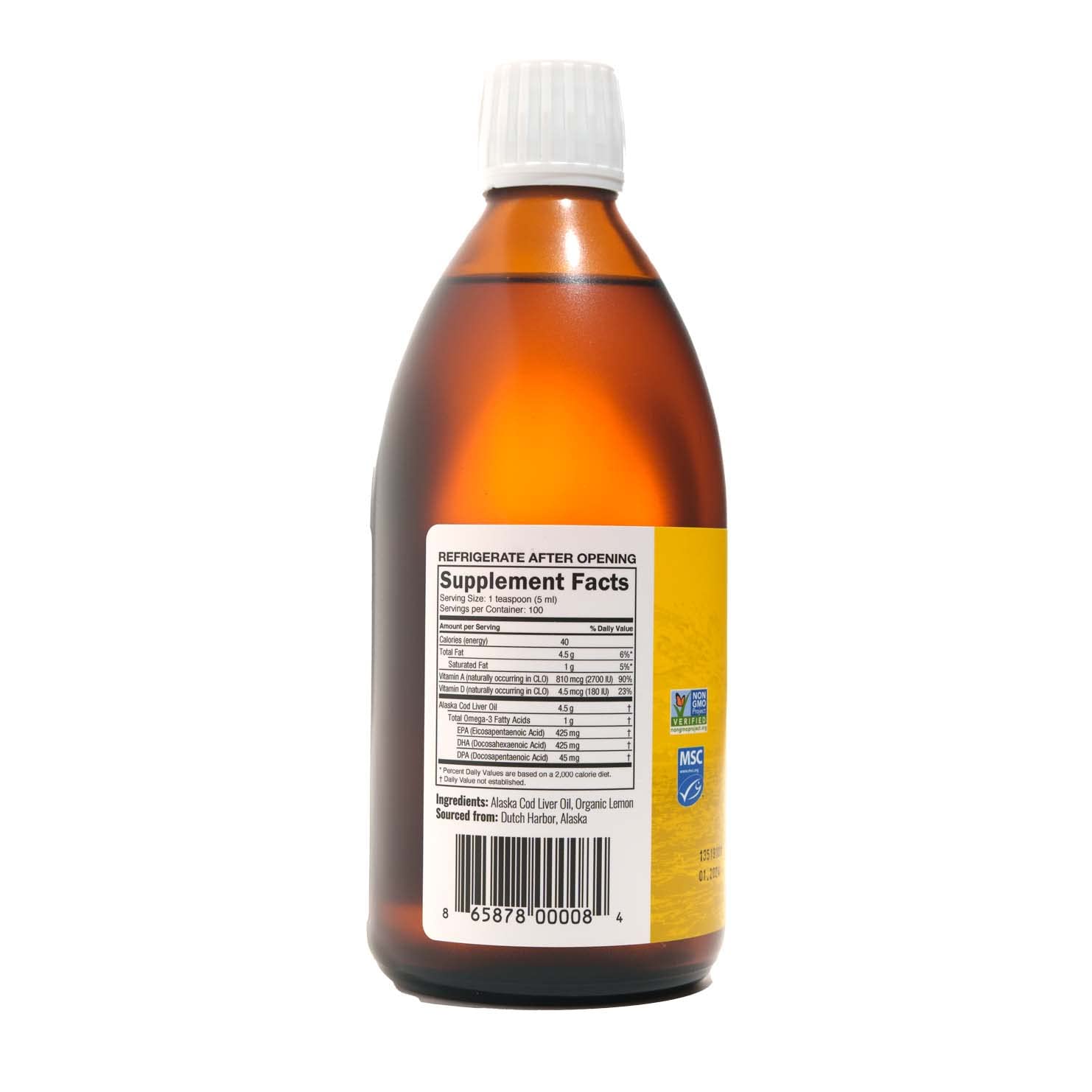 USA-sourced from sustainable fisheries with MSC certification and traceable production.