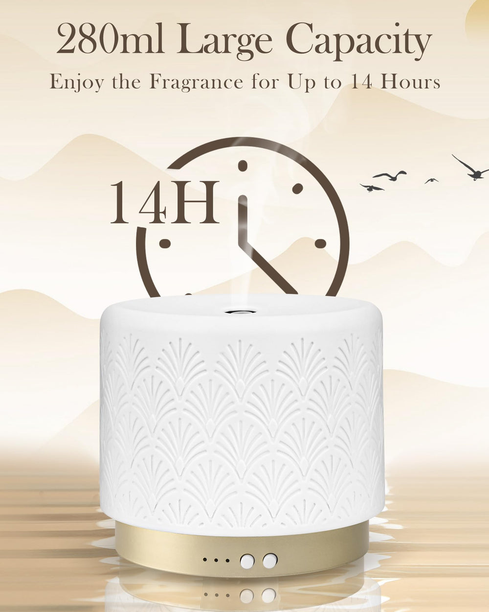Onaboviva all-in-one diffuser works as aroma diffuser, humidifier, and nightlight.