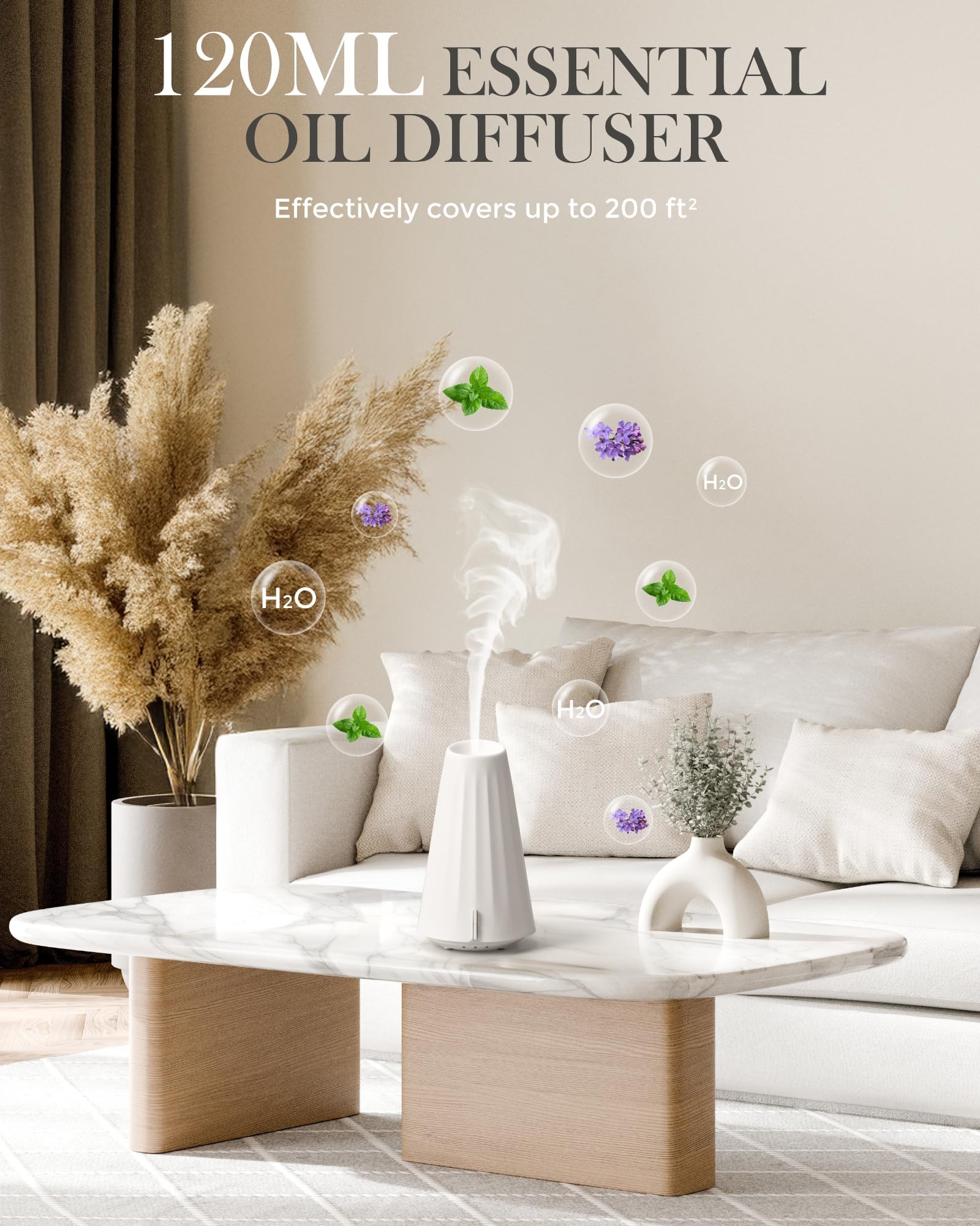 Onaboviva diffuser humidification function for fresher air and comfort.