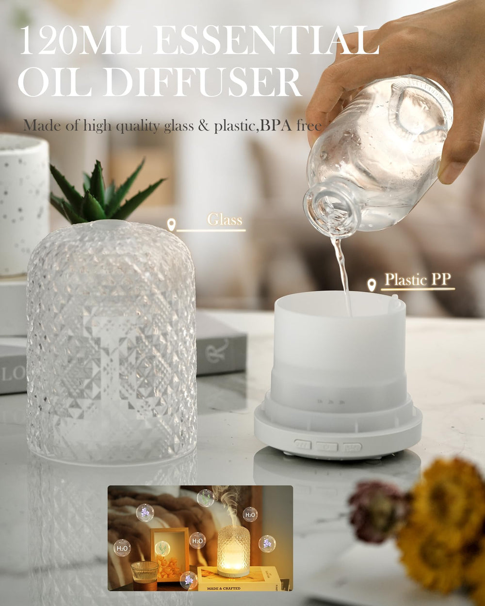 Onaboviva diffuser BPA-free materials emphasize safe, family-friendly use.