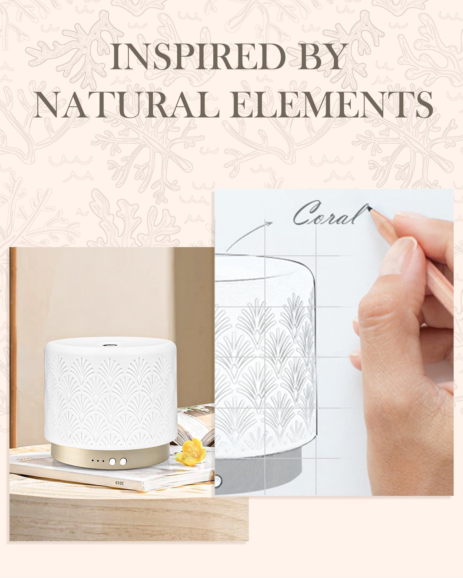 Onaboviva night-light diffuser provides a soft glow with fragrance.