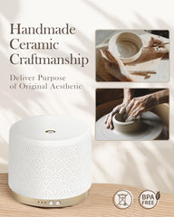 Onaboviva ultrasonic cool-mist diffuser operates quietly for peaceful sleep.
