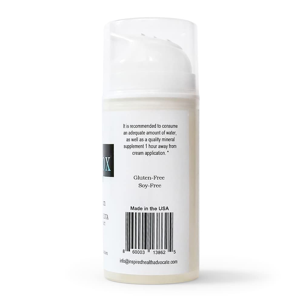 EZDtox Cream jar highlighting month-long supply for consistent topical use