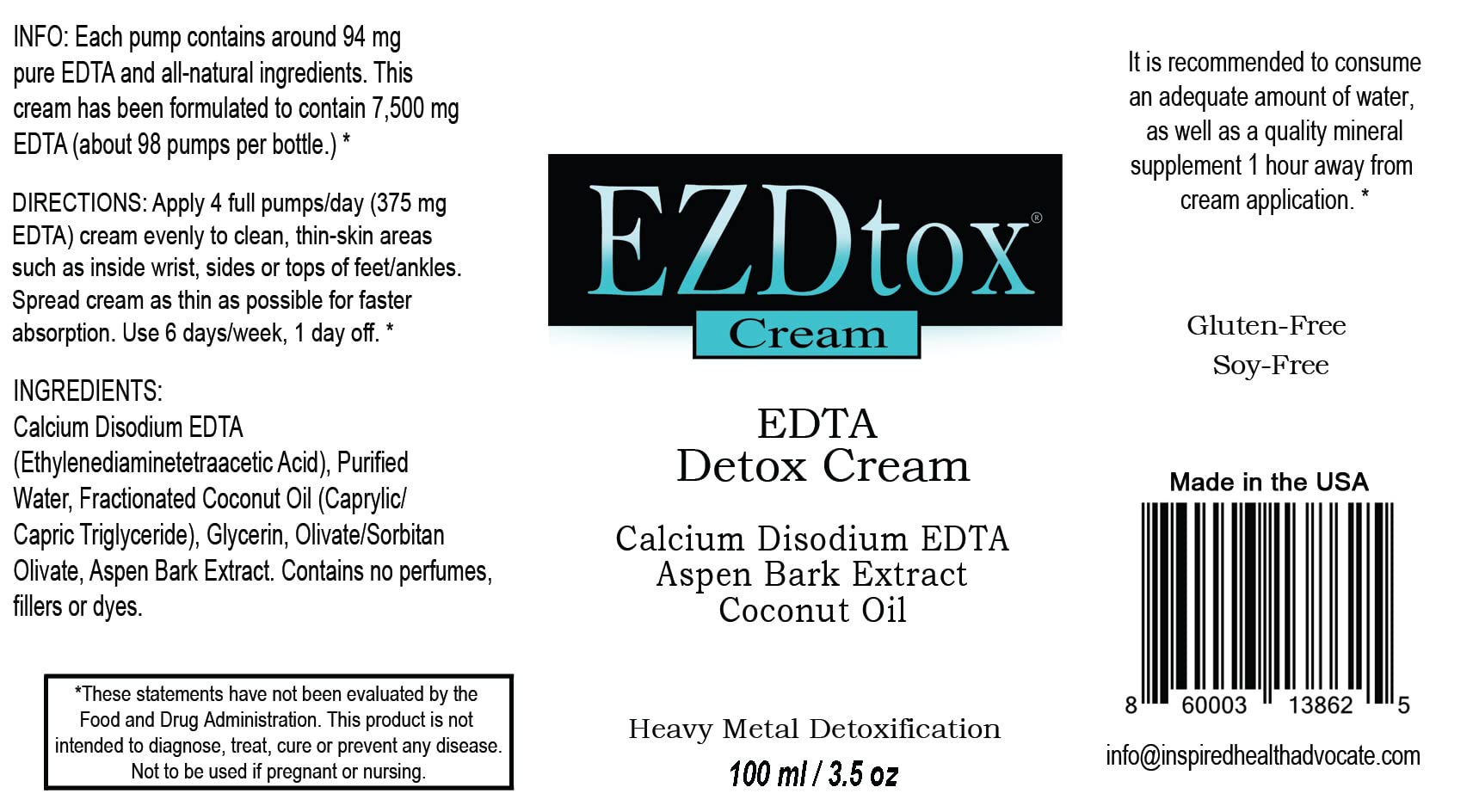 Ona's Natural EZDtox Cream texture yields silky skin after application