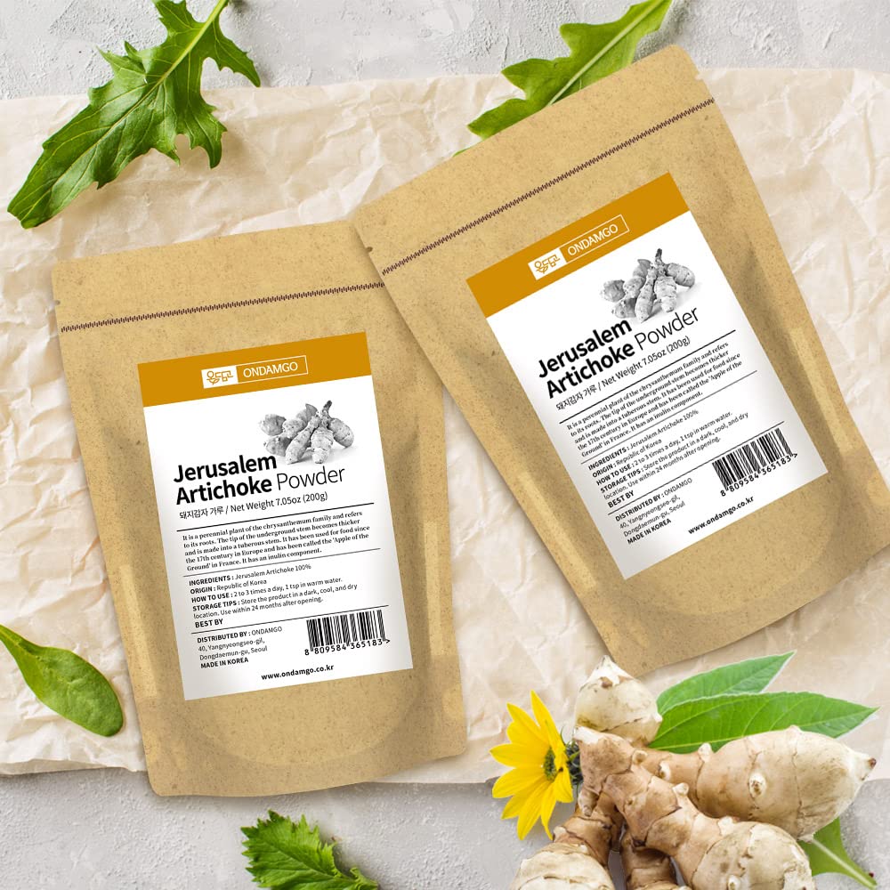Vegan-friendly ONDAMGO powder shown as plant-based fiber option.