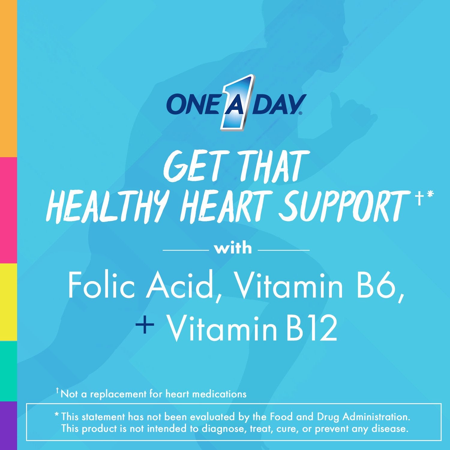 One A Day Men's Health Formula tablets close-up showing nutrients