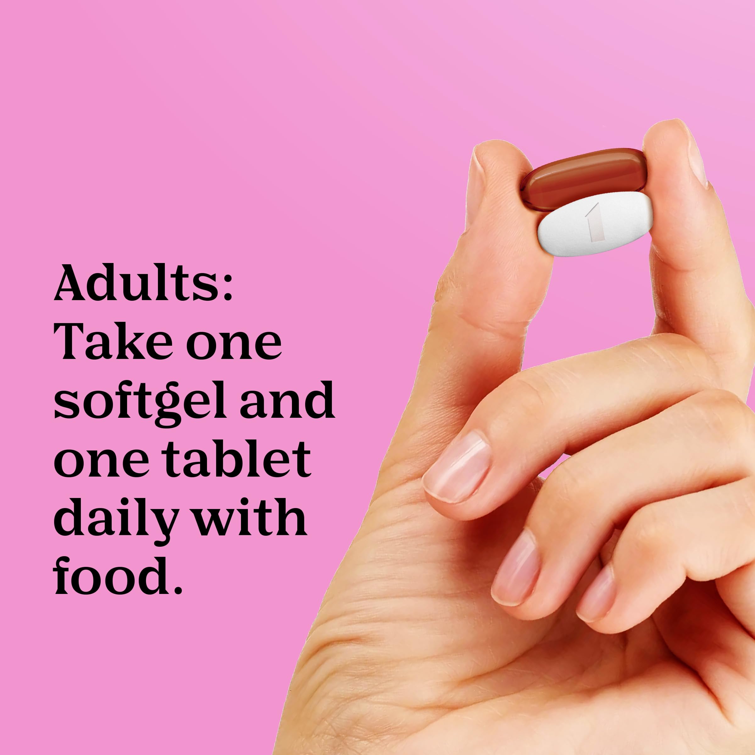One A Day Prenatal Advanced allergen-free icons indicating no major allergens