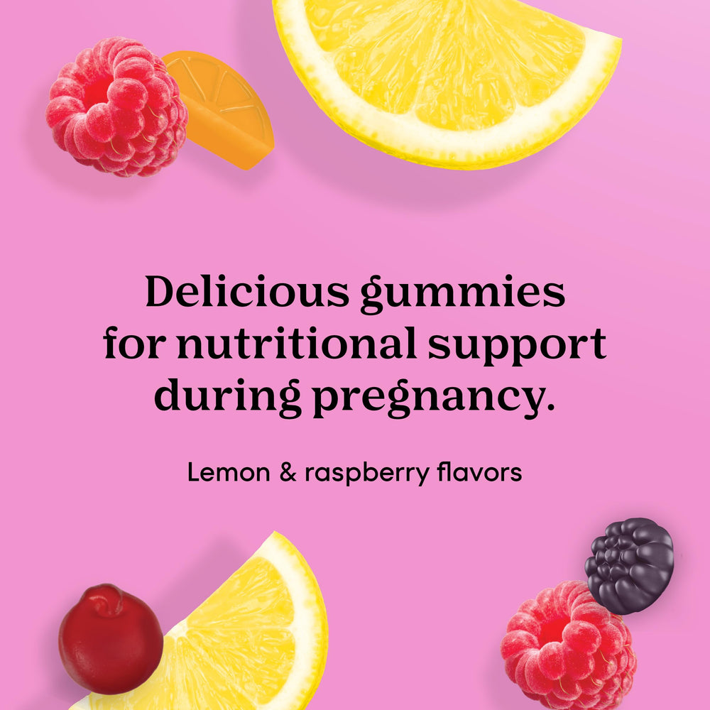 One A Day Prenatal Gummies DHA emphasis supports baby brain development visually.