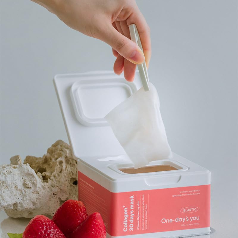 One-day's you collagen mask sachet ready for on-the-go pampering.
