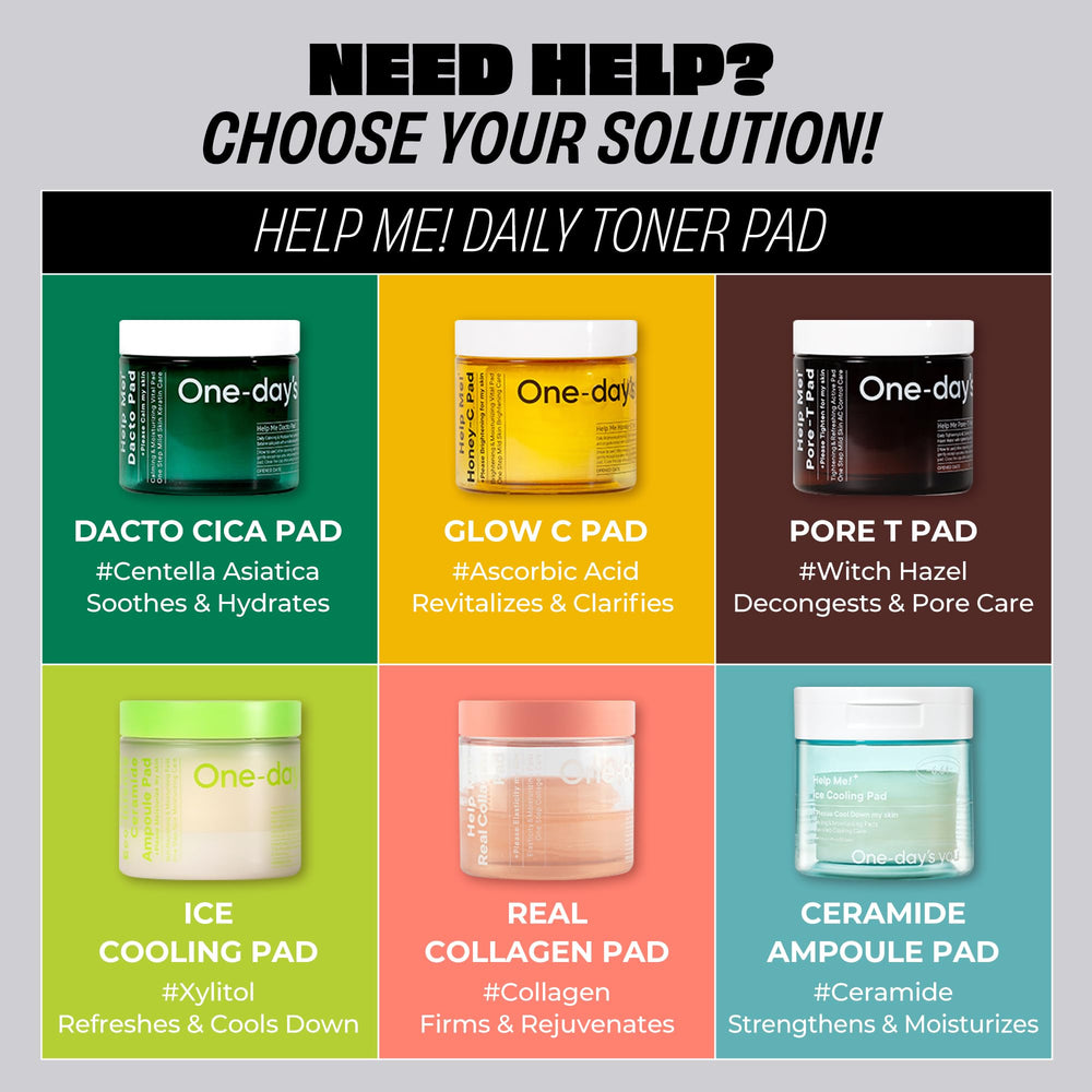 Daily use skincare pad preparing skin for the day with hydration.