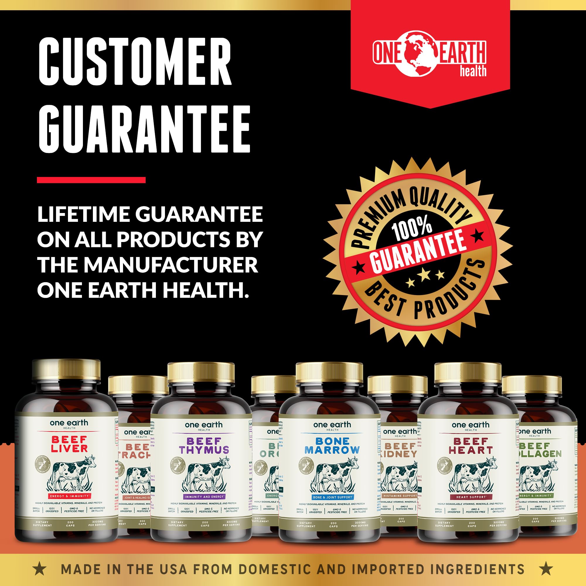 One Earth Health NZ vitamins label emphasizes Vitamin A and B12.