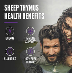 One Earth Health thymus capsules close-up, highlighting quality and purity.