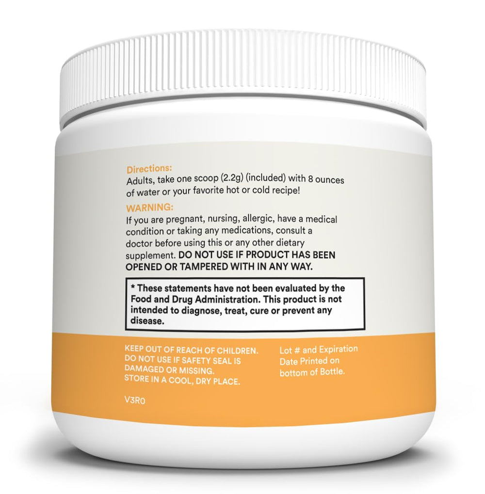 One Good Earth Mushroom Plus supplement facts showing essential vitamins and minerals
