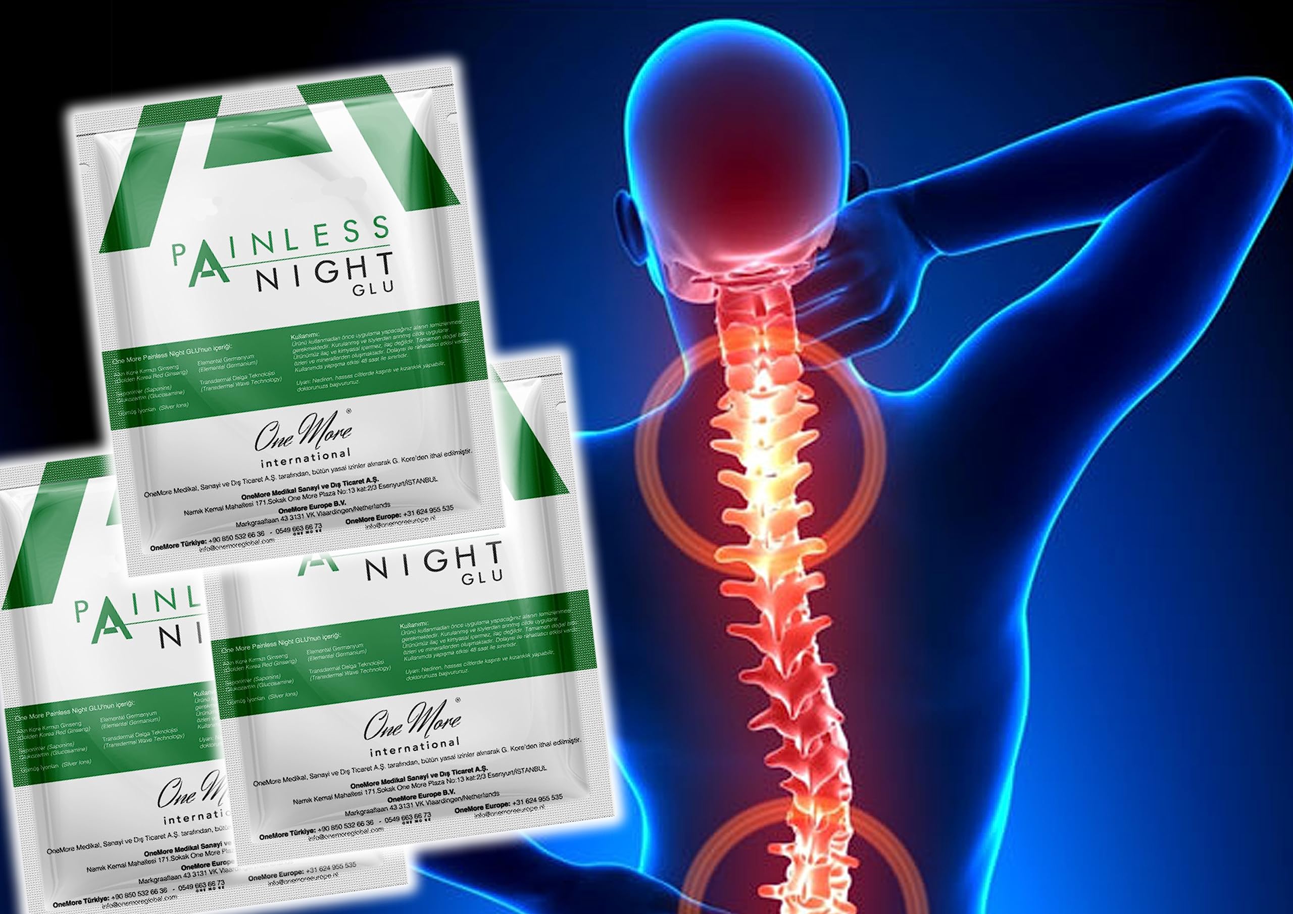 One More International Painless Night Glue ingredients include Korean Red Ginseng for potential support