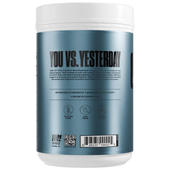 ONE OF ONE Creatine Monohydrate Powder being poured into a glass suggests quick mixability.