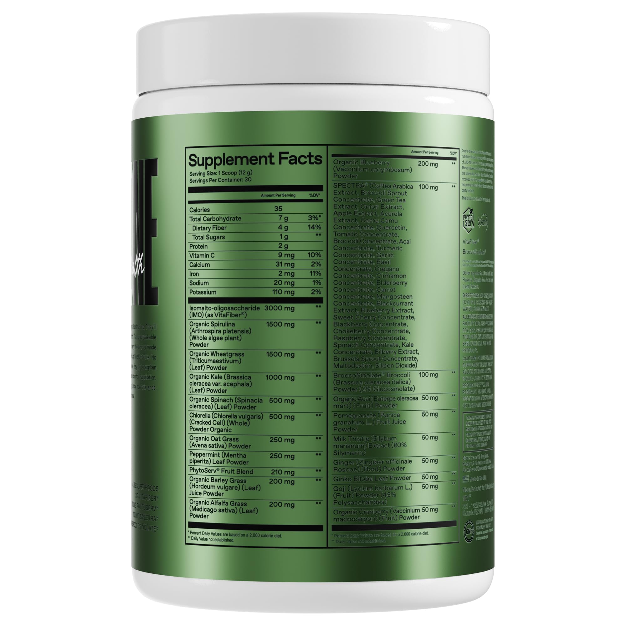 ONE OF ONE Greens & Gut Health lemon iced tea powder dissolves easily in water.