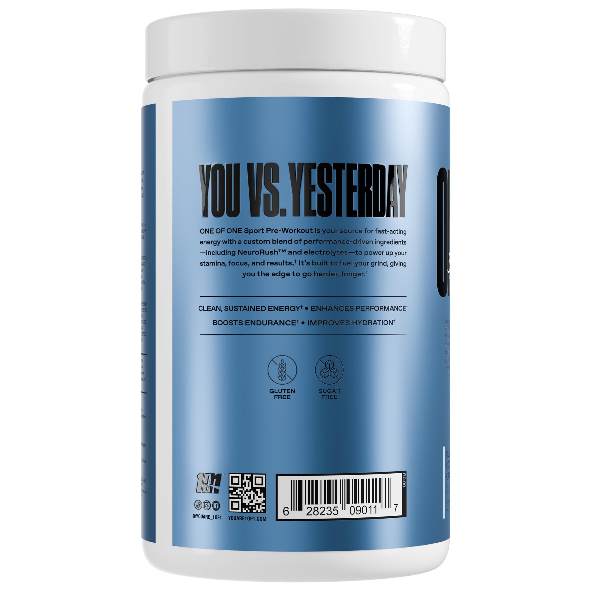 ONE OF ONE Sport Pre-Workout scoop dip for precise servings.