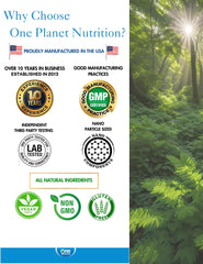 One Planet Nutrition Moringa Powder measuring scoop for easy daily portions