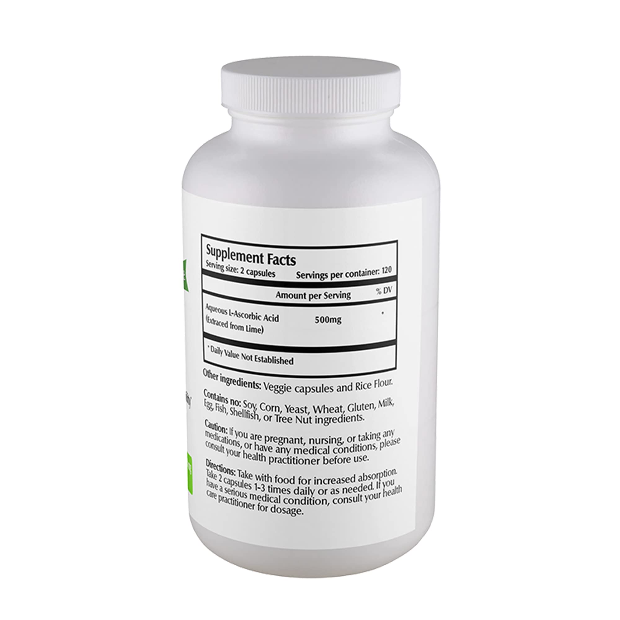 One Planet Nutrition Nano Vitamin C capsules in a row highlighting nano particle size and absorption