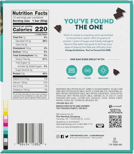 ONE Protein Bars chocolate chip cookie dough bite close-up, protein-rich bite with flavor