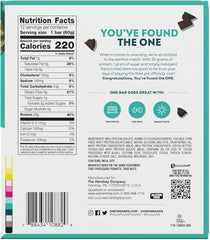ONE Protein Bars chocolate chip cookie dough bite close-up, protein-rich bite with flavor