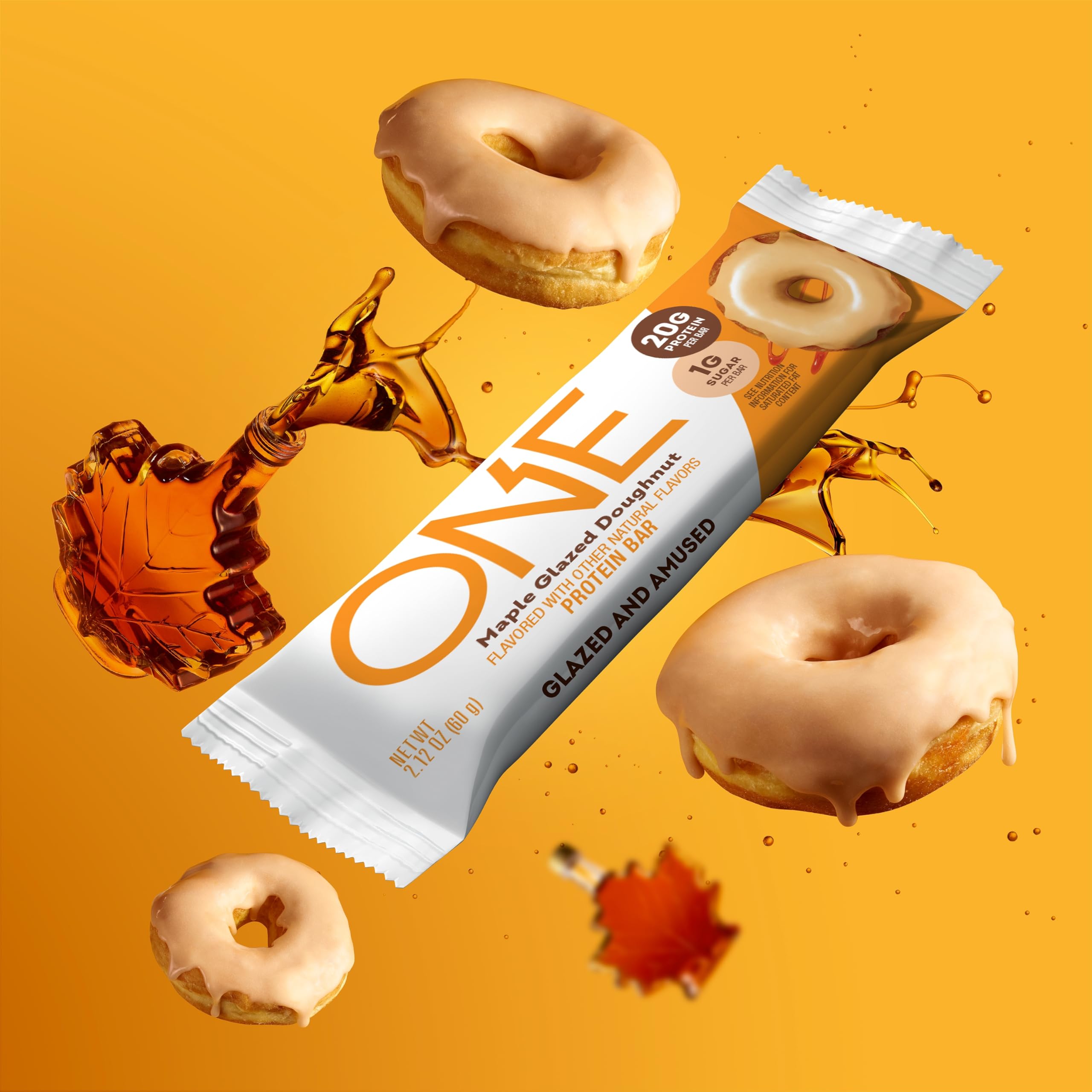 ONE Protein Bars Almond Bliss flavor, smooth gluten-free bite.