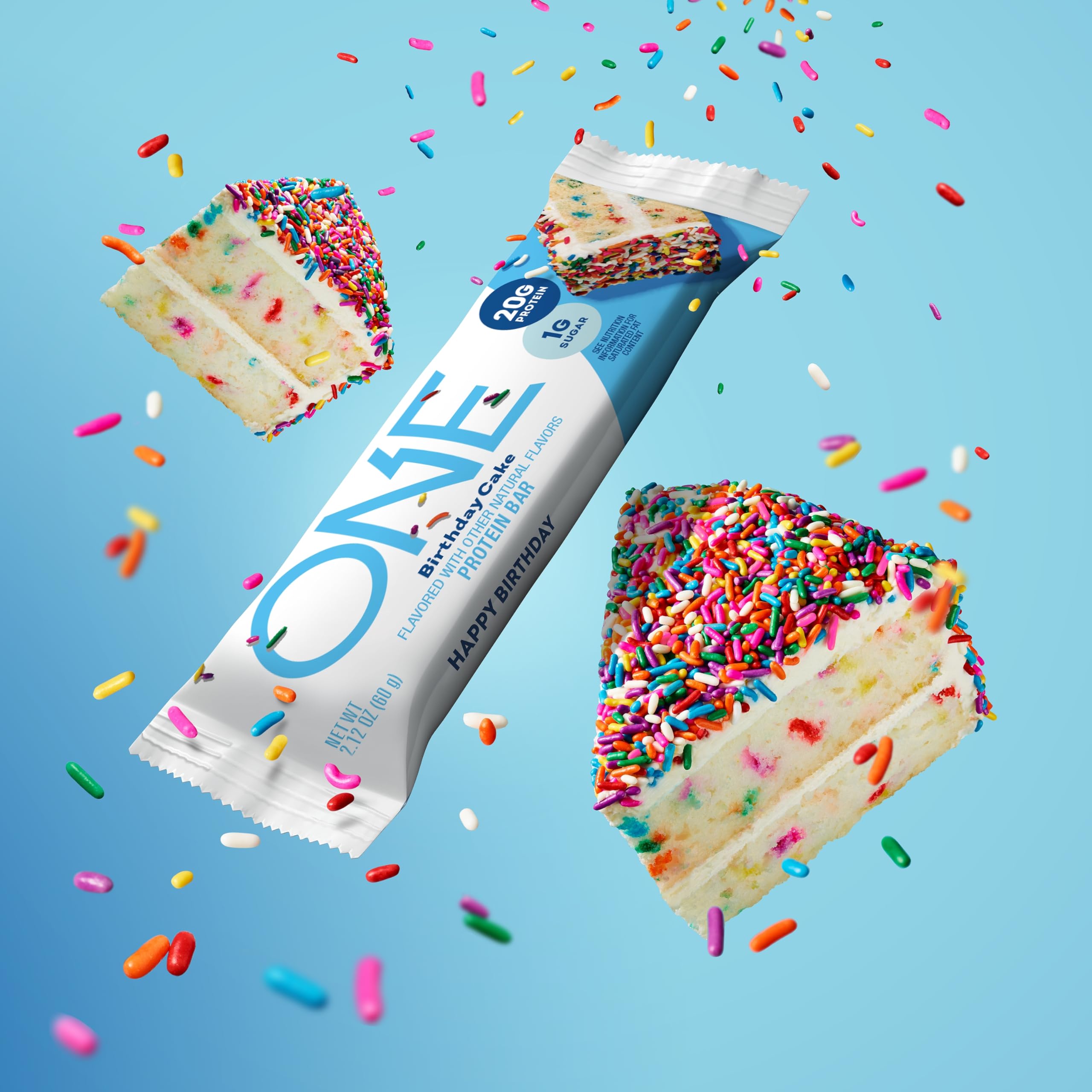 ONE Protein Bars Blueberry Cobbler flavor, satisfying snack between activities.