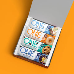 ONE Protein Bars Peanut Butter Cup flavor, gluten-free protein boost.