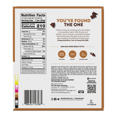 ONE Smores bar ingredients highlighting 20g protein and 1g sugar per bar.
