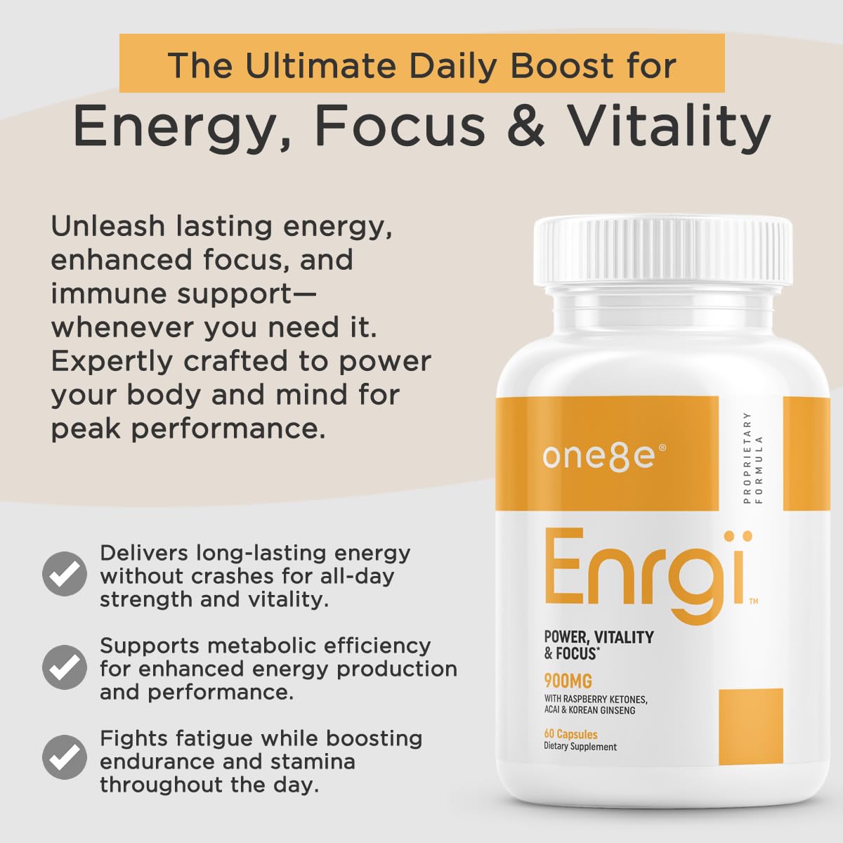 ONE8E capsules arranged on a clean surface imply quick, convenient daily use