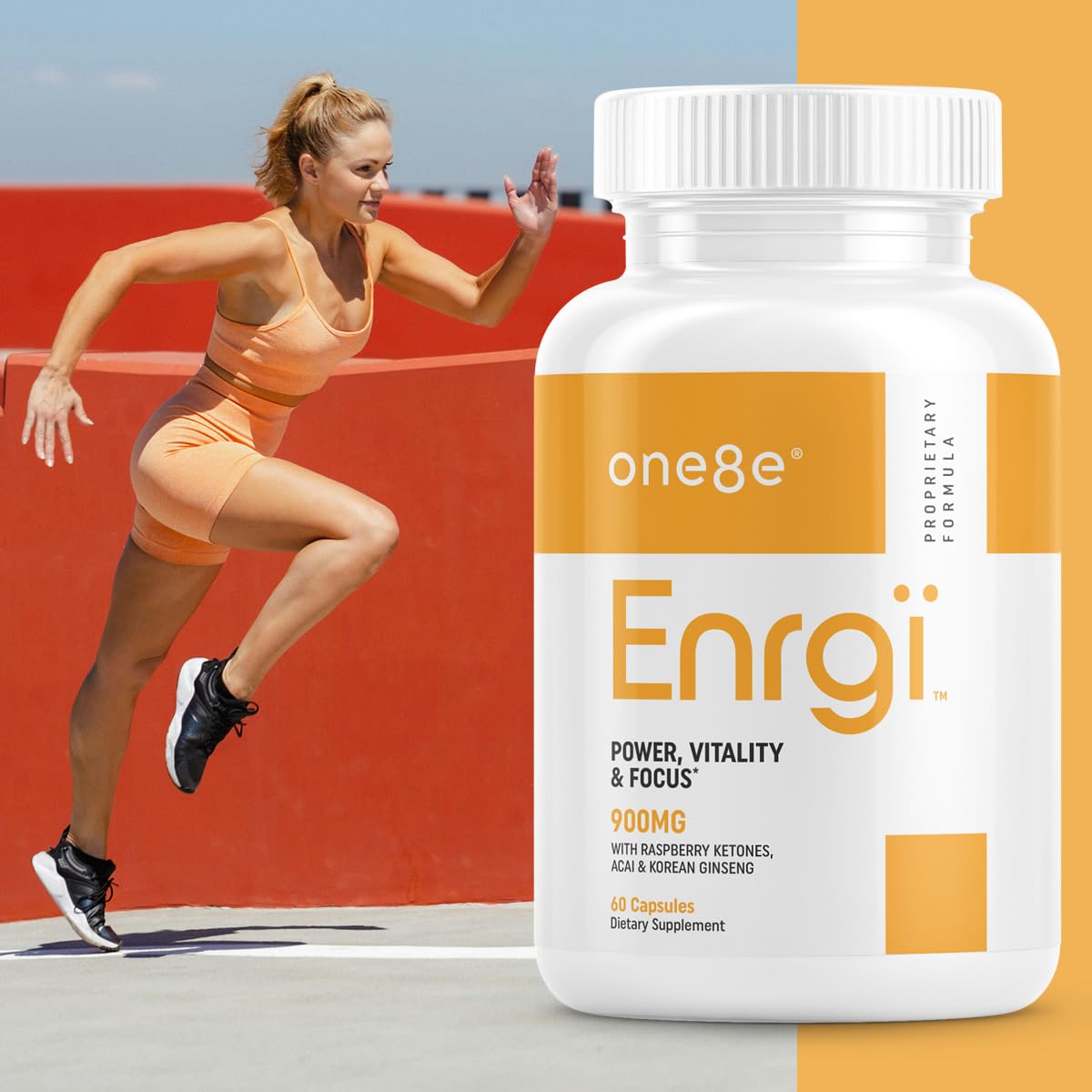 ONE8E label with African Mango and Green Tea highlights natural energy boost