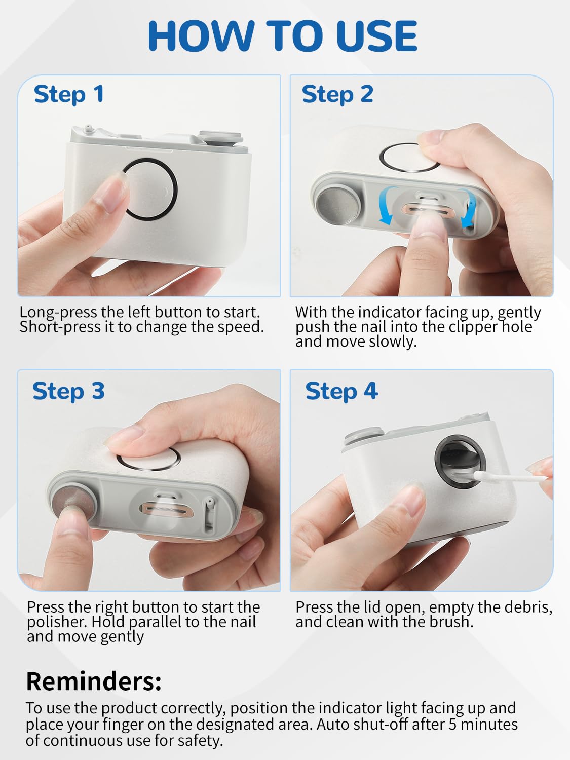 ONEDONE built-in nail clipping storage keeps cleanup tidy