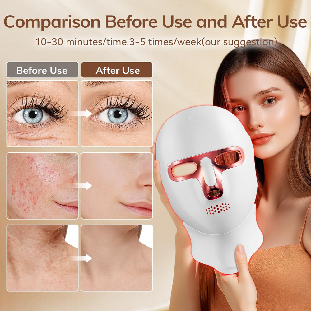ONLUKY neck device attachment snaps into the mask for broader coverage.