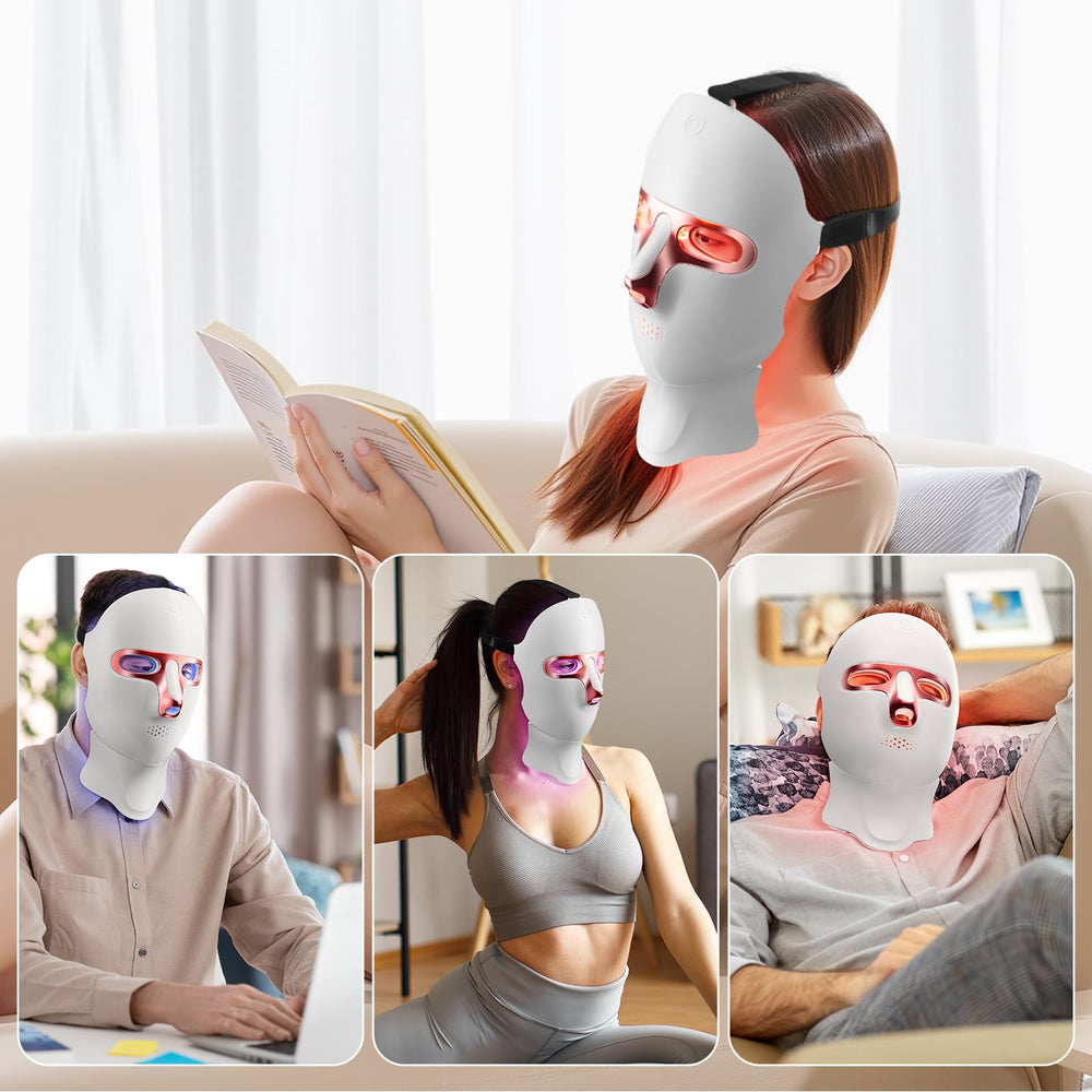 ONLUKY mask ready for travel, compact and cordless.