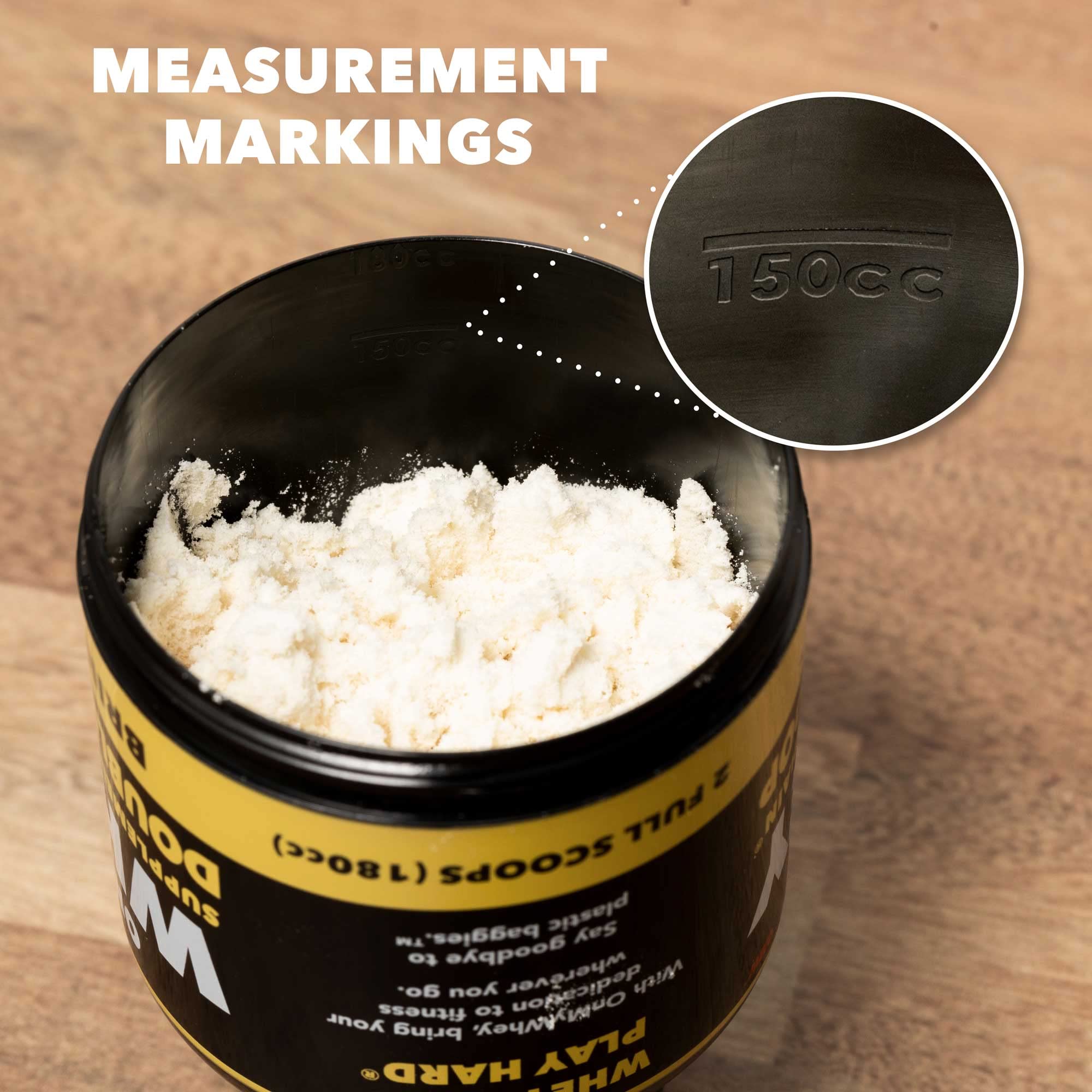ONMYWHEY portable preworkout holder imagined for pocket-friendly use.