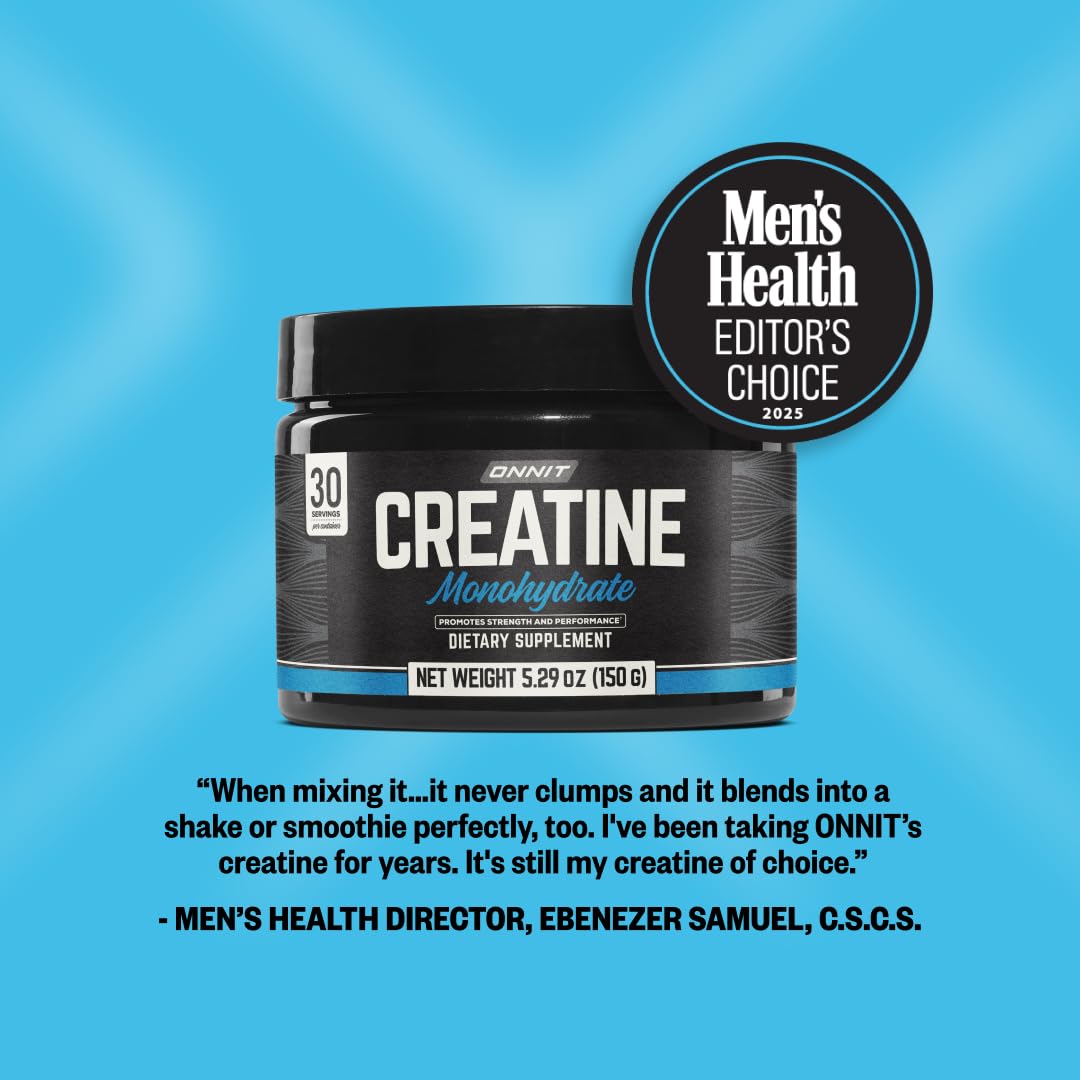 ONNIT Creatine Monohydrate being stirred in water for quick consumption