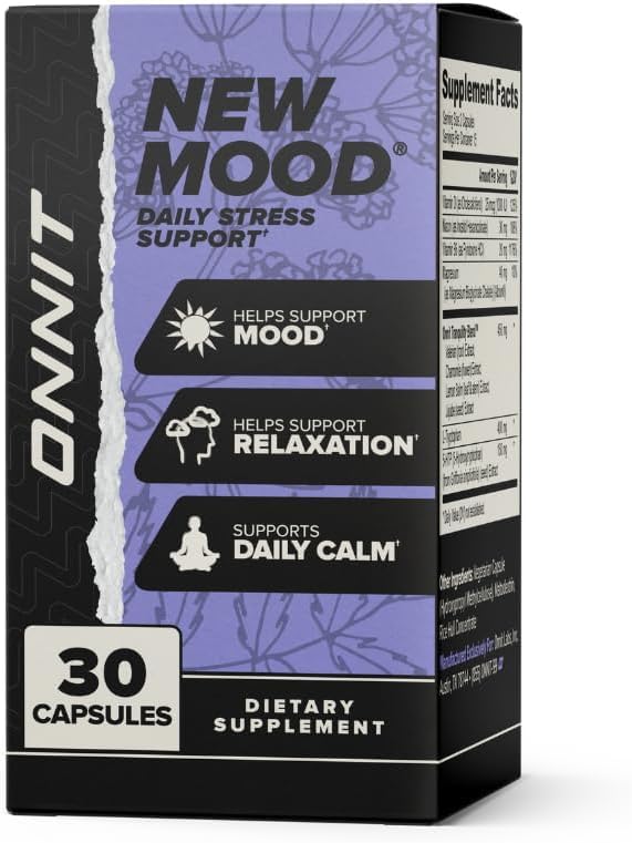 ONNIT New Mood capsules close-up show relaxational look
